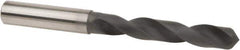 Accupro - 9mm 140° Solid Carbide Jobber Drill - Diamond Finish, Right Hand Cut, Spiral Flute, Straight Shank, 103mm OAL, Special Type Point - Eagle Tool & Supply