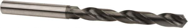 Accupro - 23/64" 118° Solid Carbide Jobber Drill - DLC Finish, Right Hand Cut, Spiral Flute, Straight Shank, 5-23/64" OAL, Special Type Point - Eagle Tool & Supply