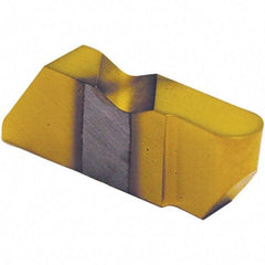 Tool-Flo - 4094FLRD Grade AC3R, 4.8mm Cutting Width Carbide Grooving Insert - 1/2" Max Depth of Cut, Left Hand, 3/32" Corner Radius, TiAlN Finish - Eagle Tool & Supply