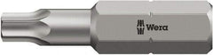 Wera - 5/16" Drive T30 Torx Screwdriver Bit - 2-3/4" OAL, Insert Bit - Eagle Tool & Supply