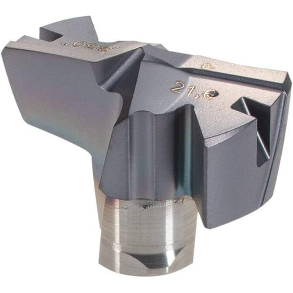 Iscar - Series FCP, 21.59mm Diam Grade IC908 Replaceable Drill Tip - Carbide, TiAlN/TiN Finish, 21 Seat Size - Eagle Tool & Supply
