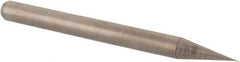 Accupro - 0.009" Diam, 0.013" LOC, 2 Flute Solid Carbide Ball End Mill - Uncoated, Single End, 1-1/2" OAL, 1/8" Shank Diam, Spiral Flute - Eagle Tool & Supply