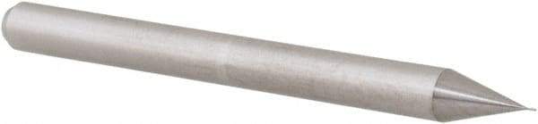 Accupro - 0.007" Diam, 0.021" LOC, 2 Flute Solid Carbide Ball End Mill - Uncoated, Single End, 1-1/2" OAL, 1/8" Shank Diam, Spiral Flute - Eagle Tool & Supply