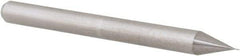 Accupro - 0.007" Diam, 0.021" LOC, 2 Flute Solid Carbide Ball End Mill - Uncoated, Single End, 1-1/2" OAL, 1/8" Shank Diam, Spiral Flute - Eagle Tool & Supply