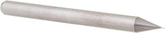 Accupro - 0.006" Diam, 0.018" LOC, 2 Flute Solid Carbide Ball End Mill - Uncoated, Single End, 1-1/2" OAL, 1/8" Shank Diam, Spiral Flute - Eagle Tool & Supply