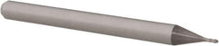 Accupro - 0.024" Diam, 0.072" LOC, 4 Flute Solid Carbide Ball End Mill - Uncoated, Single End, 1-1/2" OAL, 1/8" Shank Diam, Spiral Flute - Eagle Tool & Supply