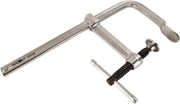 Wilton - 5-1/2" Deep Throat, 12" Max Capacity, Standard Sliding Arm Clamp - 1,800 Lb Clamping Pressure - Eagle Tool & Supply