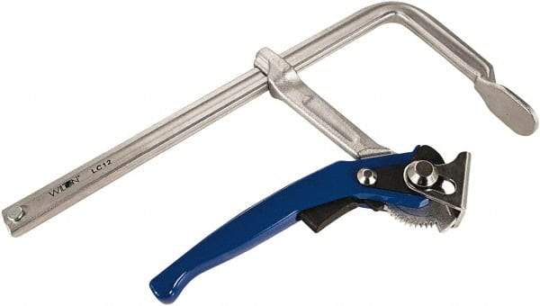 Wilton - 5-1/2" Deep Throat, 12" Max Capacity, Standard Sliding Arm Clamp - 1,100 Lb Clamping Pressure - Eagle Tool & Supply