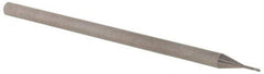 Accupro - 0.025" Diam, 0.037" LOC, 3 Flute Solid Carbide Ball End Mill - Uncoated, Single End, 2-1/2" OAL, 1/8" Shank Diam, Spiral Flute - Eagle Tool & Supply