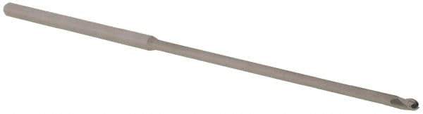 Accupro - 3/32" Diam, 0.139" LOC, 3 Flute Solid Carbide Ball End Mill - Uncoated, Single End, 4" OAL, 1/8" Shank Diam, Spiral Flute - Eagle Tool & Supply