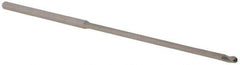 Accupro - 3/32" Diam, 0.139" LOC, 3 Flute Solid Carbide Ball End Mill - Uncoated, Single End, 4" OAL, 1/8" Shank Diam, Spiral Flute - Eagle Tool & Supply