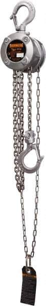 Harrington Hoist - 500 Lb Lifting Capacity, 20' Lift Height, Hand Hoist - Made from Chain - Eagle Tool & Supply