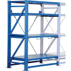 Vestil - 4 Shelf Steel Shelving - 6,000 Lb Capacity, 54" Wide x 80" High x 32" Deep, Stainless Steel - Eagle Tool & Supply