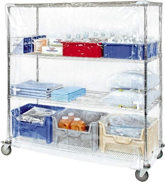 Quantum Storage - 24" Wide, 74" High, Open Shelving Accessory/Component - Vinyl, 48" Long, Use with Wire Shelving Units (WR Series) - Eagle Tool & Supply