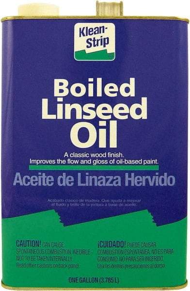 Klean-Strip - 4 Qt Metal Can Clear Wood Stain - Boiled Linseed Oil-Based, 0 g/L VOC Content - Eagle Tool & Supply