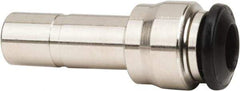 Value Collection - 8mm Tube OD, Nickel Plated Brass Push-to-Connect Tube Straight Reducer - Tube to Stem Connection, 250 Max psi, Buna O-Ring, 0 to 160°F Working Temp - Eagle Tool & Supply