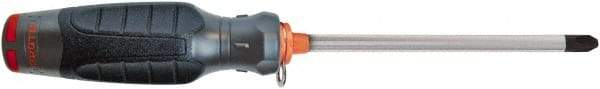 Proto - #3, 10-3/8" OAL, Tethered Phillips Screwdriver - 6" Blade Length, Round Shank, Ergonomic Handle - Eagle Tool & Supply