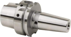 HAIMER - 1" Hole Diam, HSK63A Taper Shank Shrink Fit Tool Holder & Adapter - 130.05mm Projection, 43.94mm Nose Diam, 57.91mm Clamping Depth, 25,000 RPM, Through Coolant - Exact Industrial Supply