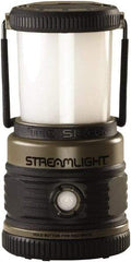 Streamlight - 4 White, 1 Red LED Bulb, Spotlight/Lantern Flashlight - Coyote Tan Plastic Body, 3 D Alkaline Batteries Included - Eagle Tool & Supply