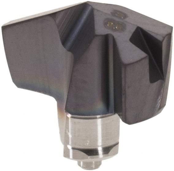 Iscar - Series ICM, 9.5mm Diam Grade IC907 140° Replaceable Drill Tip - Carbide, TiAlN/TiN Finish, 9 Seat Size - Eagle Tool & Supply