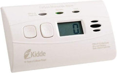 Kidde - 4-1/2 Inch Long x 1-1/2 Inch Wide, CO Alarm - 85 dB Decibel Rating, Lithium Battery Included, Tamper Resistant - Eagle Tool & Supply