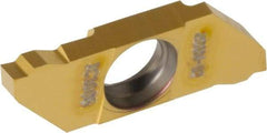 Iscar - SCIR22200 IC1008 Grade, 0.0787" Cutting Width, Carbide Cutoff Insert - Neutral Lead Angle, 0.0039" Cnr Rad, TiAlN/TiN Coated, Single End - Eagle Tool & Supply