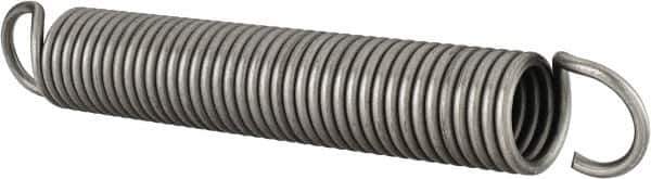 Associated Spring Raymond - 1" OD, 8-1/2" Max Ext Len, Spring Steel Extension & Compression Spring - 12.2 Lb/In Rating, 196.34mm Free Length - Eagle Tool & Supply