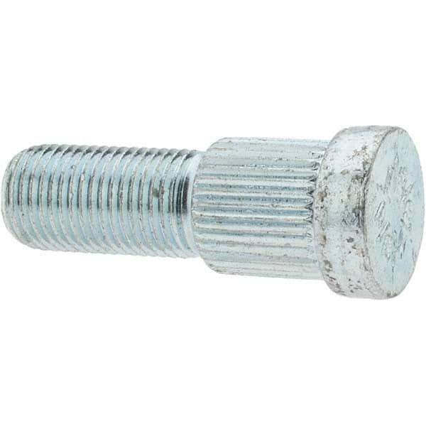 Value Collection - 1/2-20 Wheel Hub Bolt Wheel Stud - 0.62" Knurl, 1-5/8" OAL, 19/32" Shoulder Length - Eagle Tool & Supply