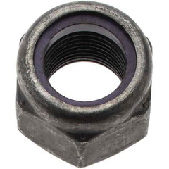 Value Collection - 5/8-18 UNF Grade 8 Hex Lock Nut with Nylon Insert - 15/16" Width Across Flats, 3/4" High, Uncoated - Eagle Tool & Supply