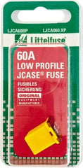 Littelfuse - 60 Amp, 58 VDC, Automotive Fuse - Yellow, Littlefuse LJCA060 - Eagle Tool & Supply