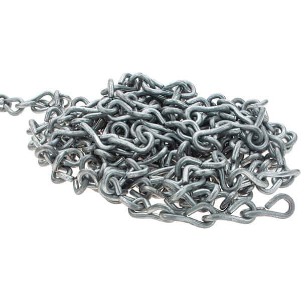 Peerless Chain - 0.162" Diam Single Jack Chain - 60 Lb Load Limit, #8 - Eagle Tool & Supply