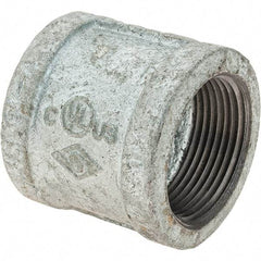 Value Collection - Class 150, 1-1/4" Galvanized Pipe Coupling (Right Hand) - Threaded, Malleable Iron - Eagle Tool & Supply