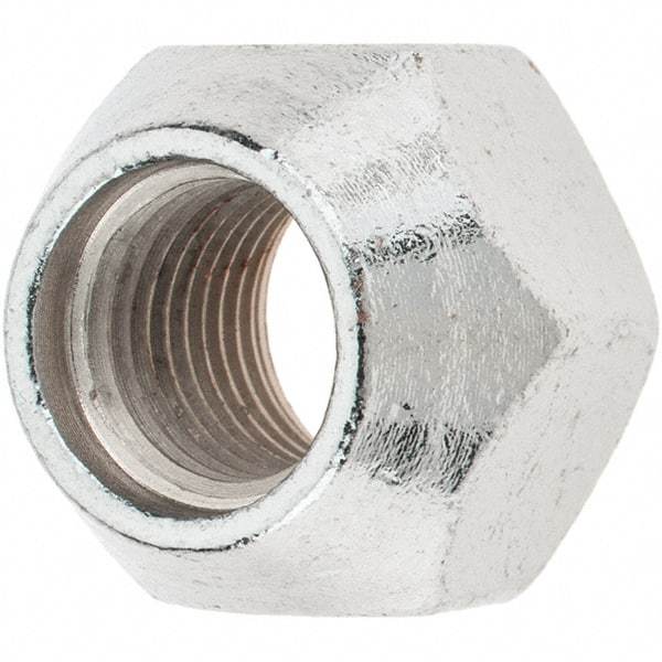 Value Collection - M12-1.25 Chrome Finish Wheel Nut - 21mm Hex, 16mm Overall Length, 60° Seat Angle - Eagle Tool & Supply