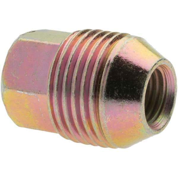 Value Collection - M12-1.5 Zinc Finish External Thread Wheel Nut - 19mm Hex, 31mm Overall Length, 60° Seat Angle - Eagle Tool & Supply