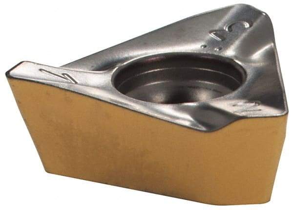 Iscar - HM390 TDKT1505 PDR Grade IC810 Carbide Milling Insert - AlTiN/TiN Finish, 0.23" Thick, 0.449" Inscribed Circle, 0.79mm Corner Radius - Eagle Tool & Supply