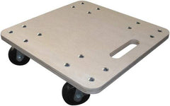 Fairbanks - 1,000 Lb Capacity Hardwood Dolly - 16" Long x 16" Wide x 4-9/16" High, 3" Polyolefin Wheels - Eagle Tool & Supply
