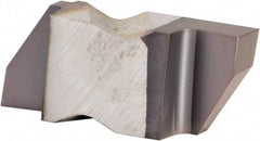 Kennametal - 3122NG Grade KCU25, 3.1mm Cutting Width Carbide Grooving Insert - 3.81mm Max Depth of Cut, Right Hand, 0.19mm Corner Radius, AlTiN Finish - Eagle Tool & Supply