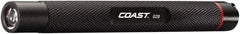 Coast Cutlery - Aluminum Industrial Tactical Flashlight - 18 Lumens, 10 hr Runtime, LED Bulb, Black Body, 2 AAA Batteries - Eagle Tool & Supply