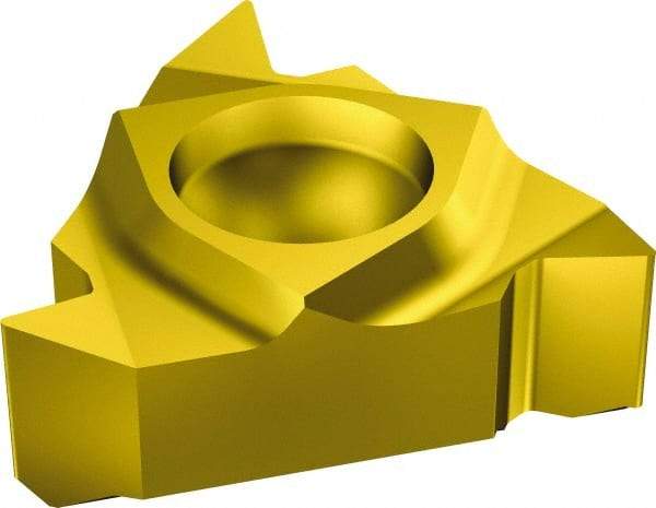 Sandvik Coromant - 166 Internal Left Hand Whitworth Laydown Threading Insert - Grade 1020, TiN Coated Carbide, 6.35mm Inscribed Circle - Eagle Tool & Supply
