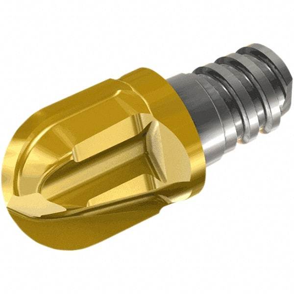 Iscar - MM HRF Grade IC903 Carbide Ball Nose Milling Tip Insert - TiAlN Finish, 2 Flutes, 16mm Cutting Diam, 15.8mm Depth of Cut, 19.1mm Extension - Eagle Tool & Supply