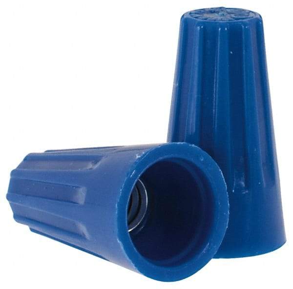 Ideal - 2, 22 to 3, 16 AWG, 300 Volt, Flame Retardant, Standard Twist on Wire Connector - Blue, 221°F - Eagle Tool & Supply