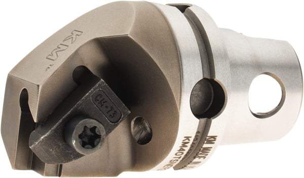 Kennametal - NG3L Insert, 40mm Head Length, Modular Grooving Cutting Unit Head - Right Hand Cut, System Size KM40, Through Coolant, Series Top Notch - Eagle Tool & Supply