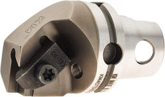 Kennametal - NG3L Insert, 40mm Head Length, Modular Grooving Cutting Unit Head - Right Hand Cut, System Size KM40, Through Coolant, Series Top Notch - Eagle Tool & Supply