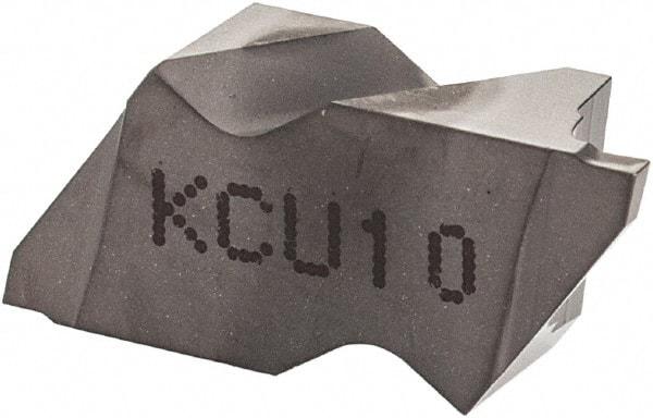 Kennametal - 2031NG K Grade KCU10, 0.79mm Cutting Width Carbide Grooving Insert - 1.27mm Max Depth of Cut, Left Hand, 0.09mm Corner Radius, AlTiN Finish - Eagle Tool & Supply