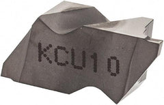 Kennametal - 2031NG K Grade KCU10, 0.79mm Cutting Width Carbide Grooving Insert - 1.27mm Max Depth of Cut, Left Hand, 0.09mm Corner Radius, AlTiN Finish - Eagle Tool & Supply