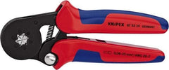 Knipex - 7-1/8" OAL Crimping Pliers - Plastic PVC Handle - Eagle Tool & Supply