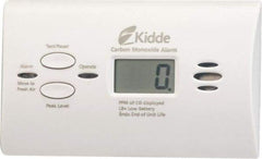 Kidde - CO Alarm - 85 dB Decibel Rating, AA Battery Included, Wall or Ceiling Mount, Electrochemical Sensor - Eagle Tool & Supply