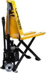 Lift-Rite - 3,000 Lb Capacity, 31-1/2" Lift Industrial Pallet Truck - 3-1/4" Min Lift Height, 48" Fork Length x 7" Fork Width, 27" Overall Width - Eagle Tool & Supply
