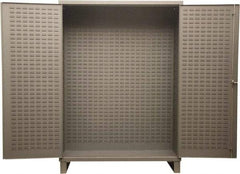 Durham - Locking Storage Cabinet - Steel, 72" Wide x 24" Deep x 84" High, Gray - Eagle Tool & Supply