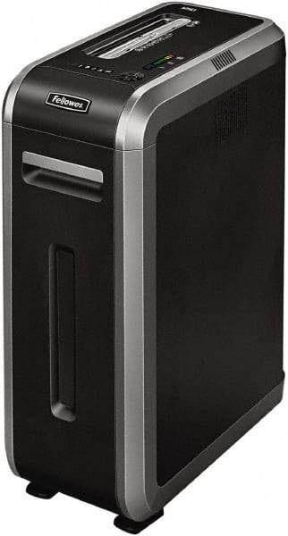 FELLOWES - 5/32 x 1-1/2" Strip, Manual 18 Sheet Cross Cut Paper Shredder - 21-1/8" Long x 11-1/4" Wide x 28" High, Level 4 Security, 14 Gal Wastebasket - Eagle Tool & Supply